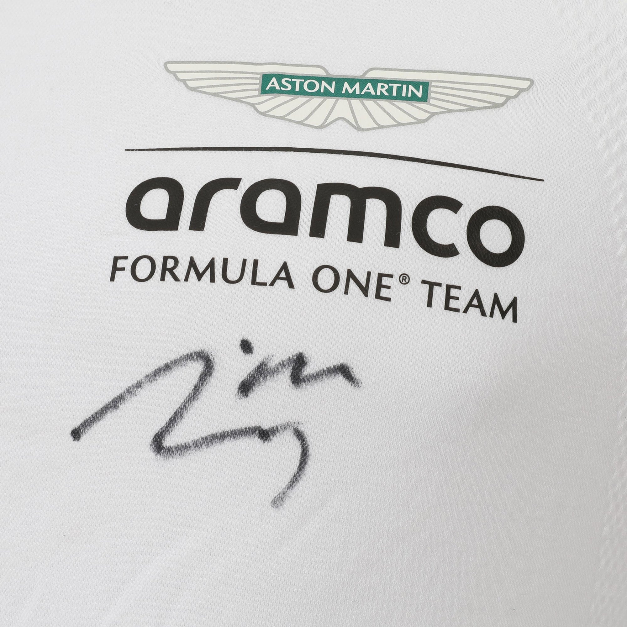 Lance Stroll Signed 2024 Aston Martin Aramco Formula One Team Grand Prix Used Nomex - US GP - White