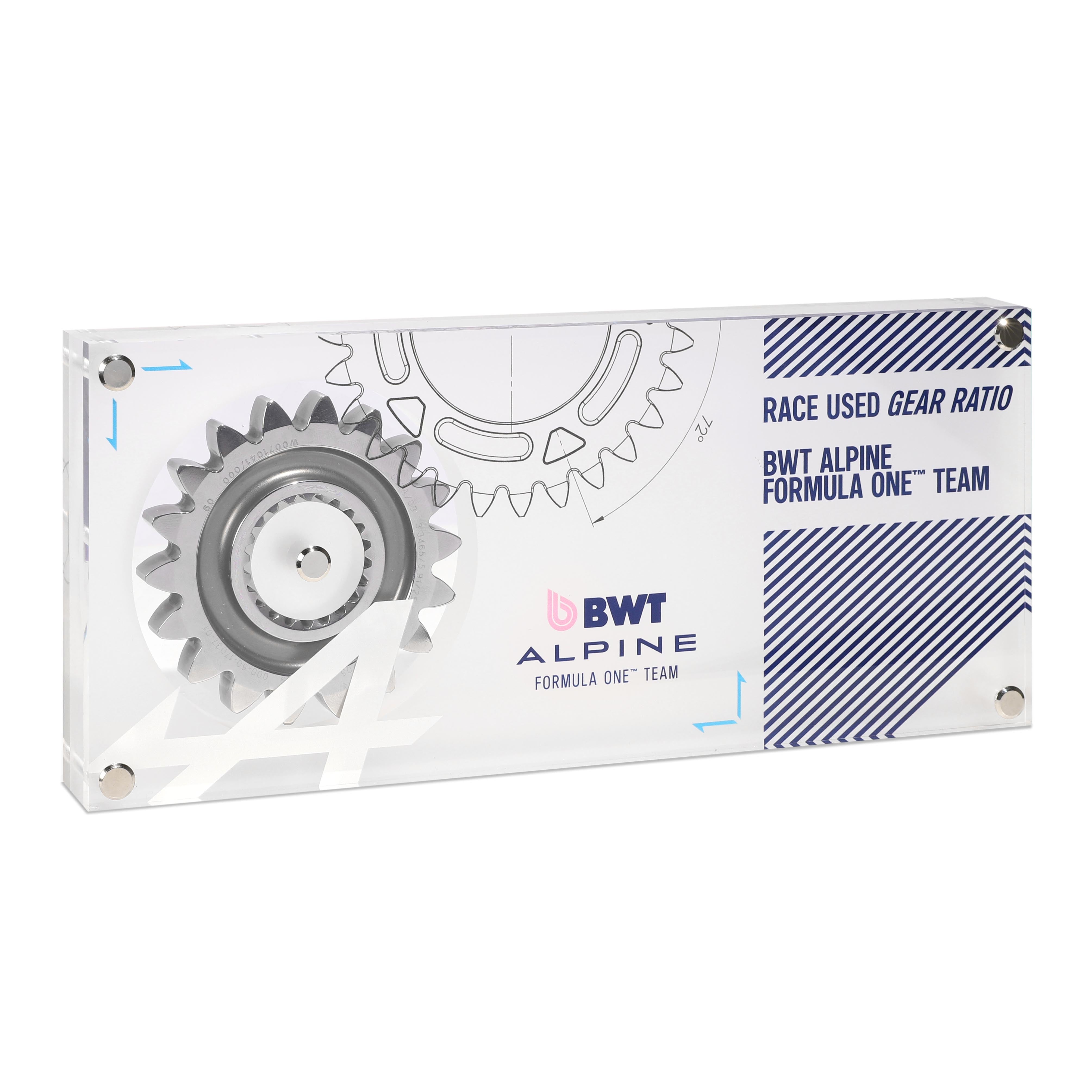 Alpine Formula 1 Team Gear Ratio In Acrylic