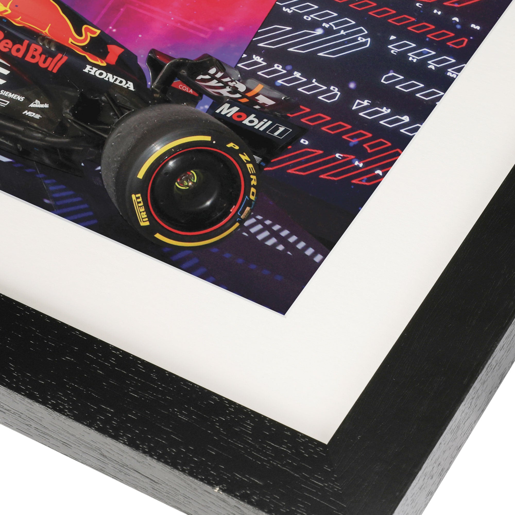 Max Verstappen 2023 Oracle Red Bull Racing Frame Print - Three Time World Champion - Qatar GP