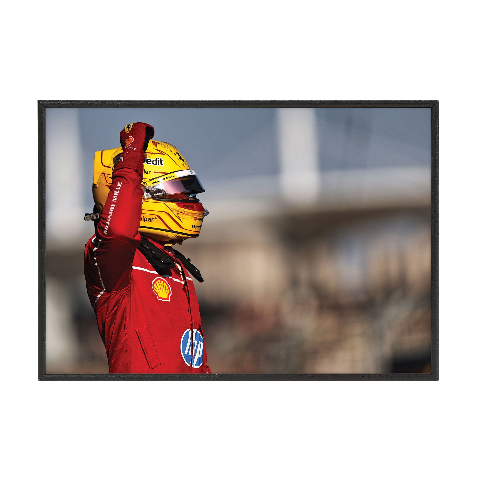 Lewis Hamilton 2025 Scuderia Ferrari Print - Chinese Sprint Race - Box Frame