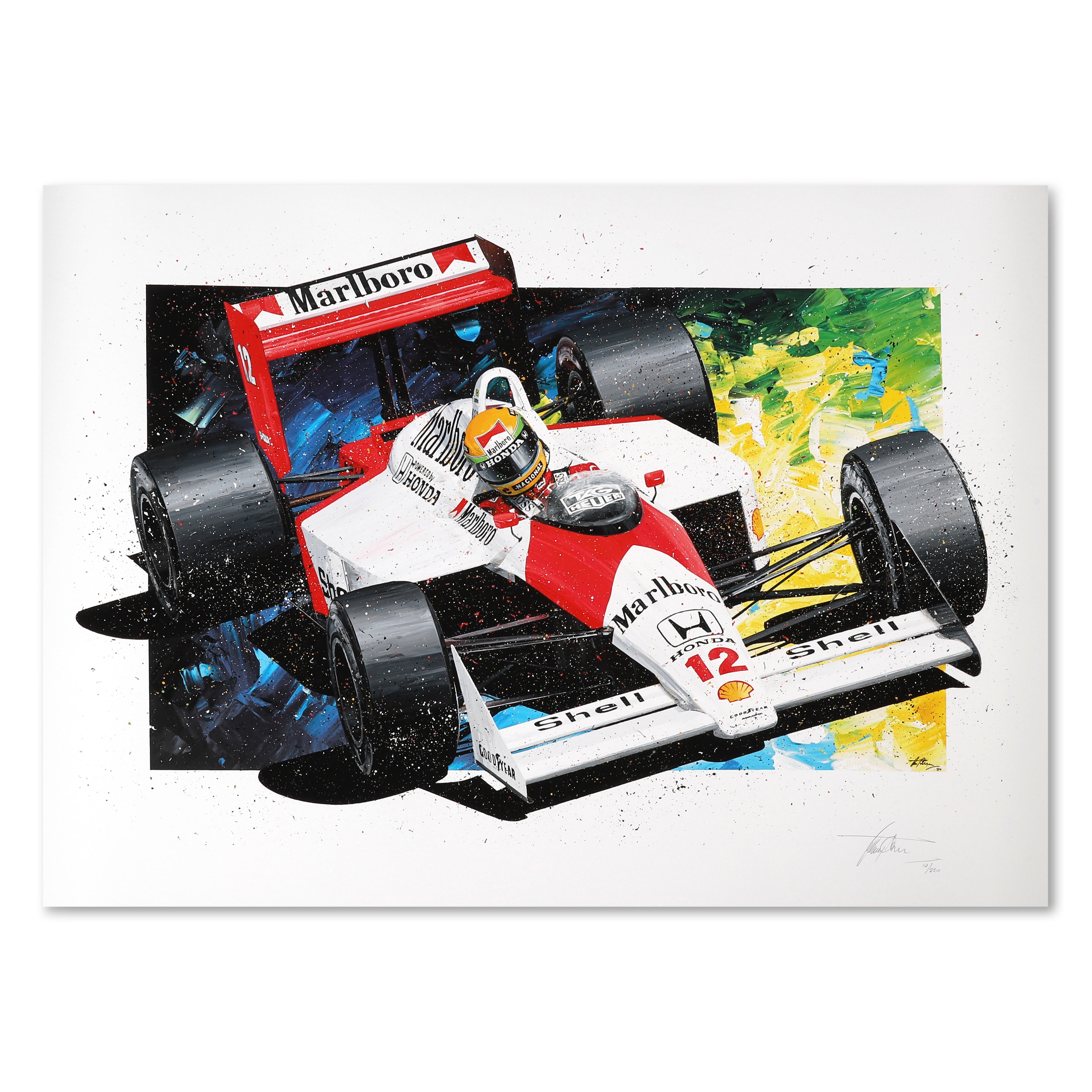 Ayrton Senna '1988 Champion Edition' Giclee Print – David Johnson