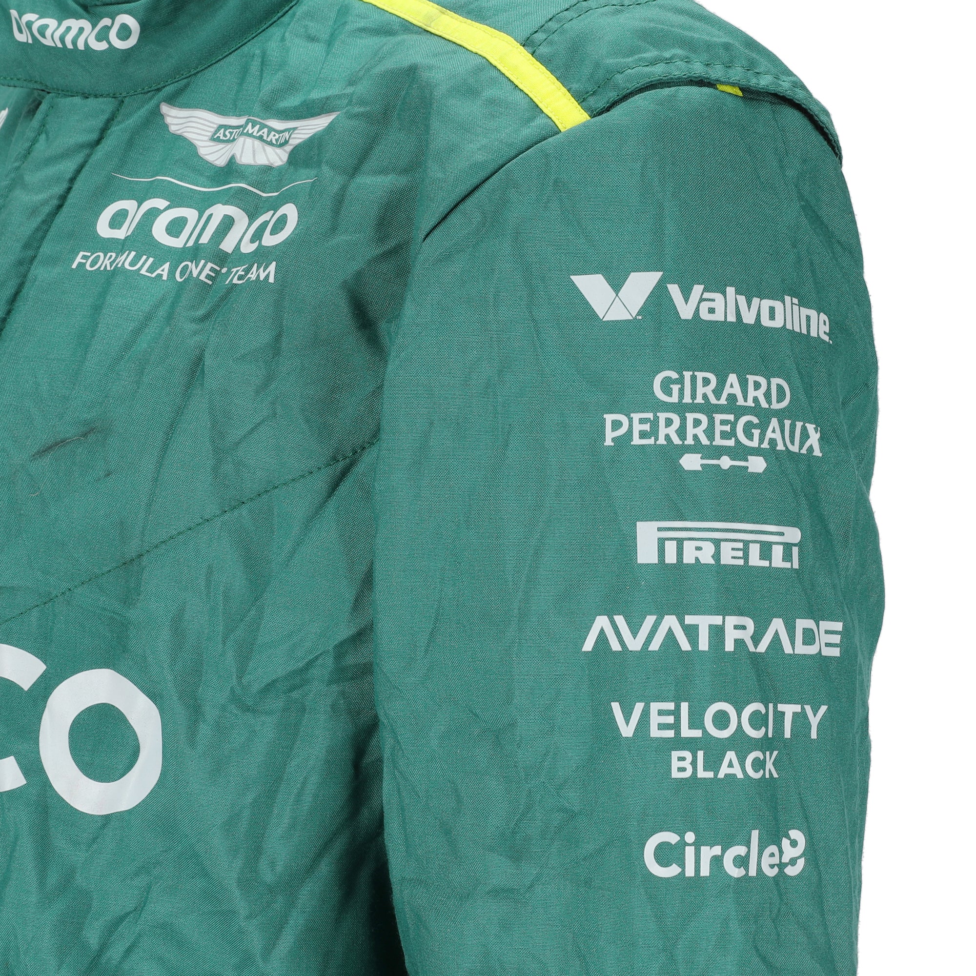 Lance Stroll Signed 2024 Aston Martin Aramco Formula One Team Grand Prix Used Suit - US GP