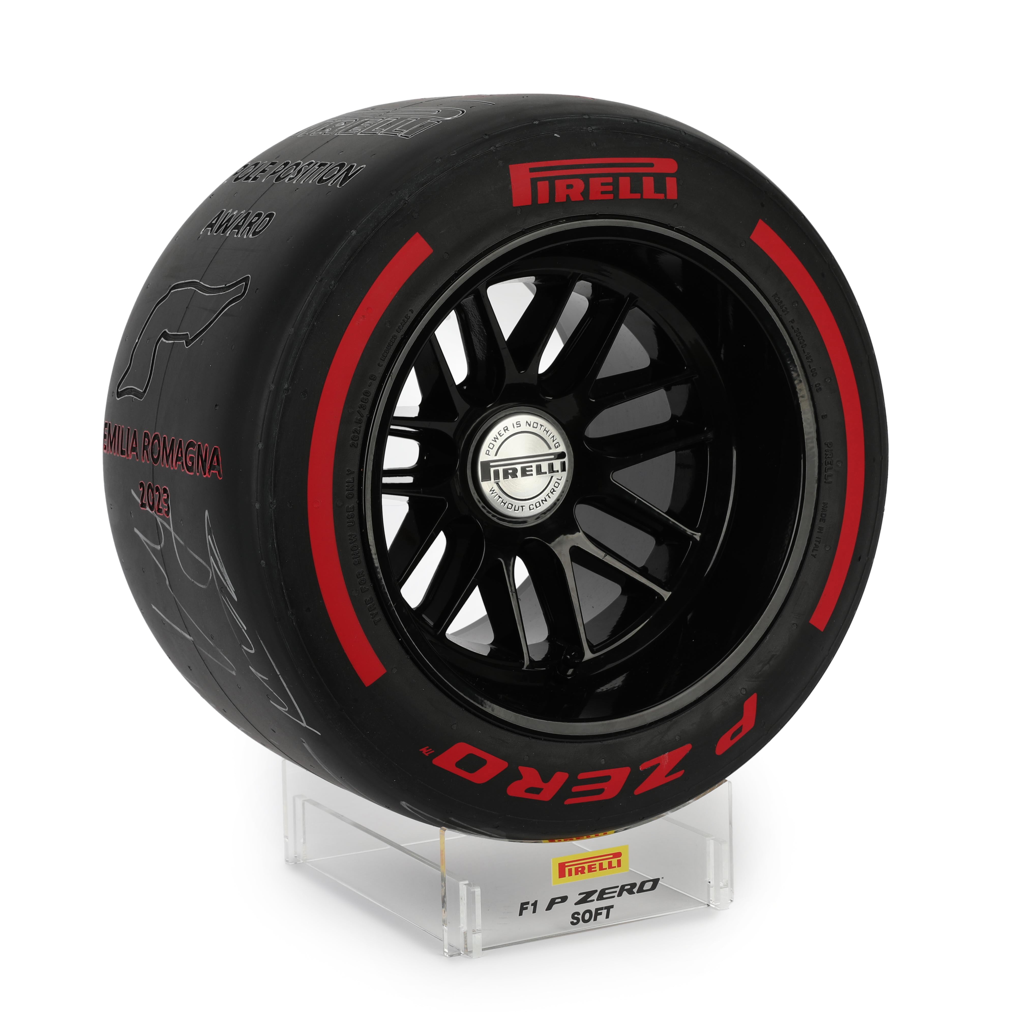 Emilia Romagna Grand Prix Pirelli Pole Position Award Signed By The 2023 Drivers - Charity Auction