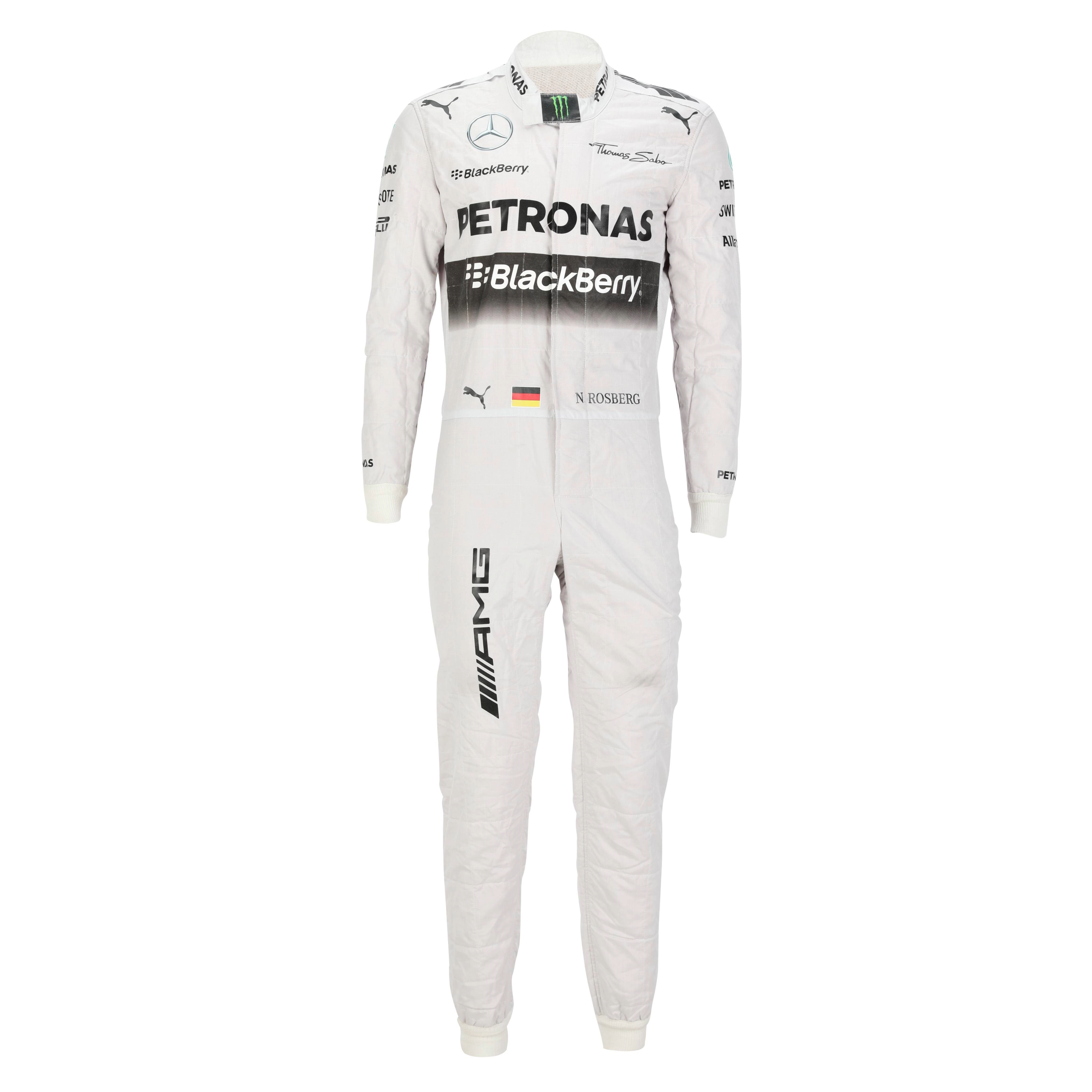 Nico Rosberg 2014 Mercedes-AMG PETRONAS F1® Team Race Used Race Suit