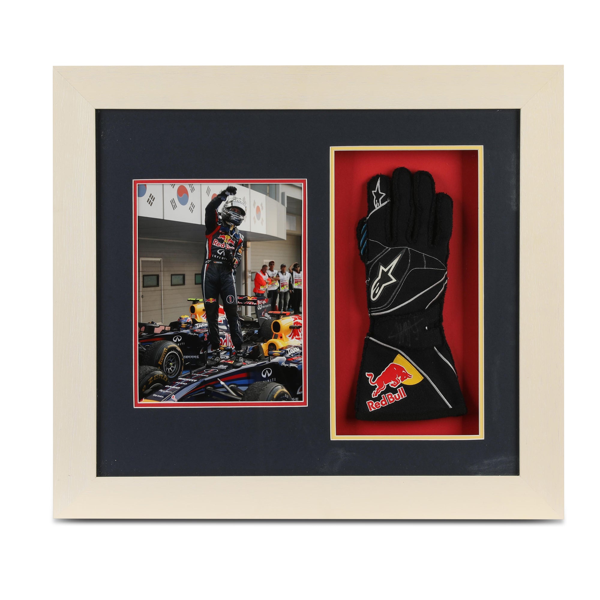 Sebastian Vettel 2011 Red Bull Racing Signed Race Used Glove - Korean ...