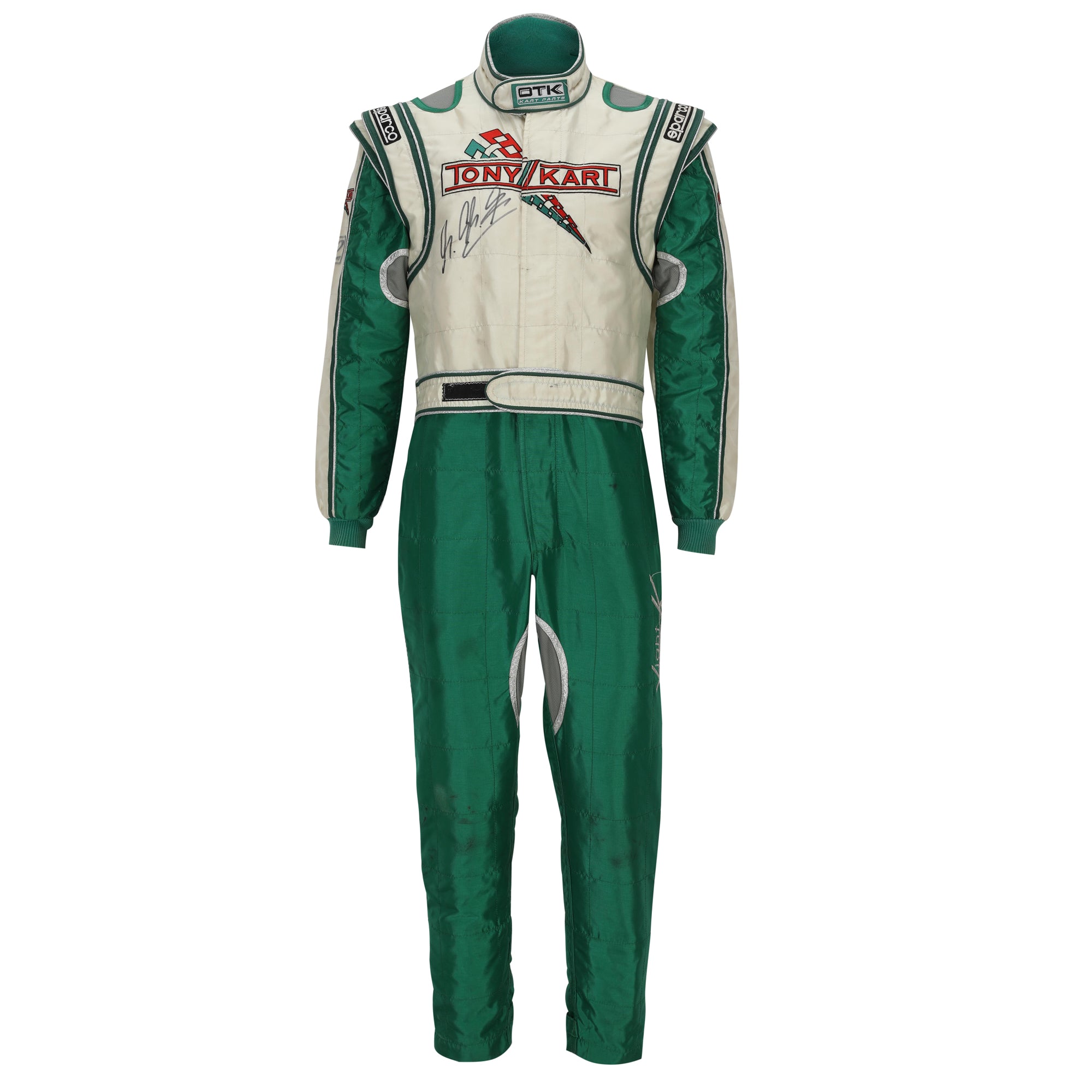 Michael Schumacher Signed Tony Kart Suit