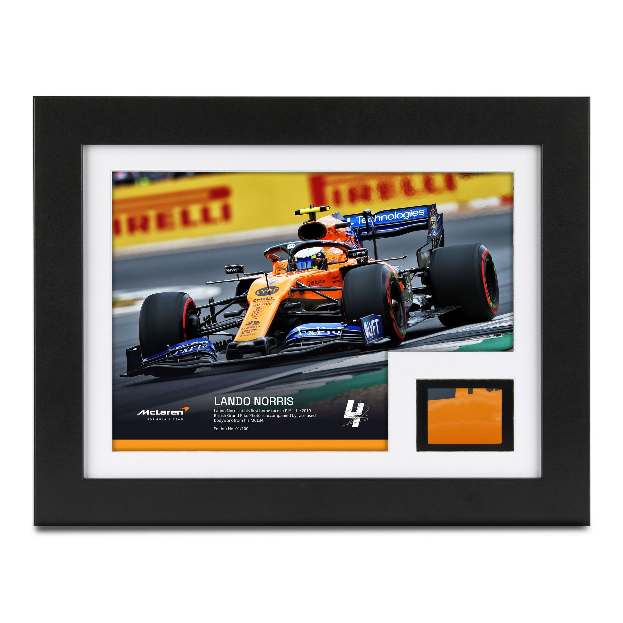 Lando Norris 2019 McLaren Bodywork & Photo British GP Limited Edition