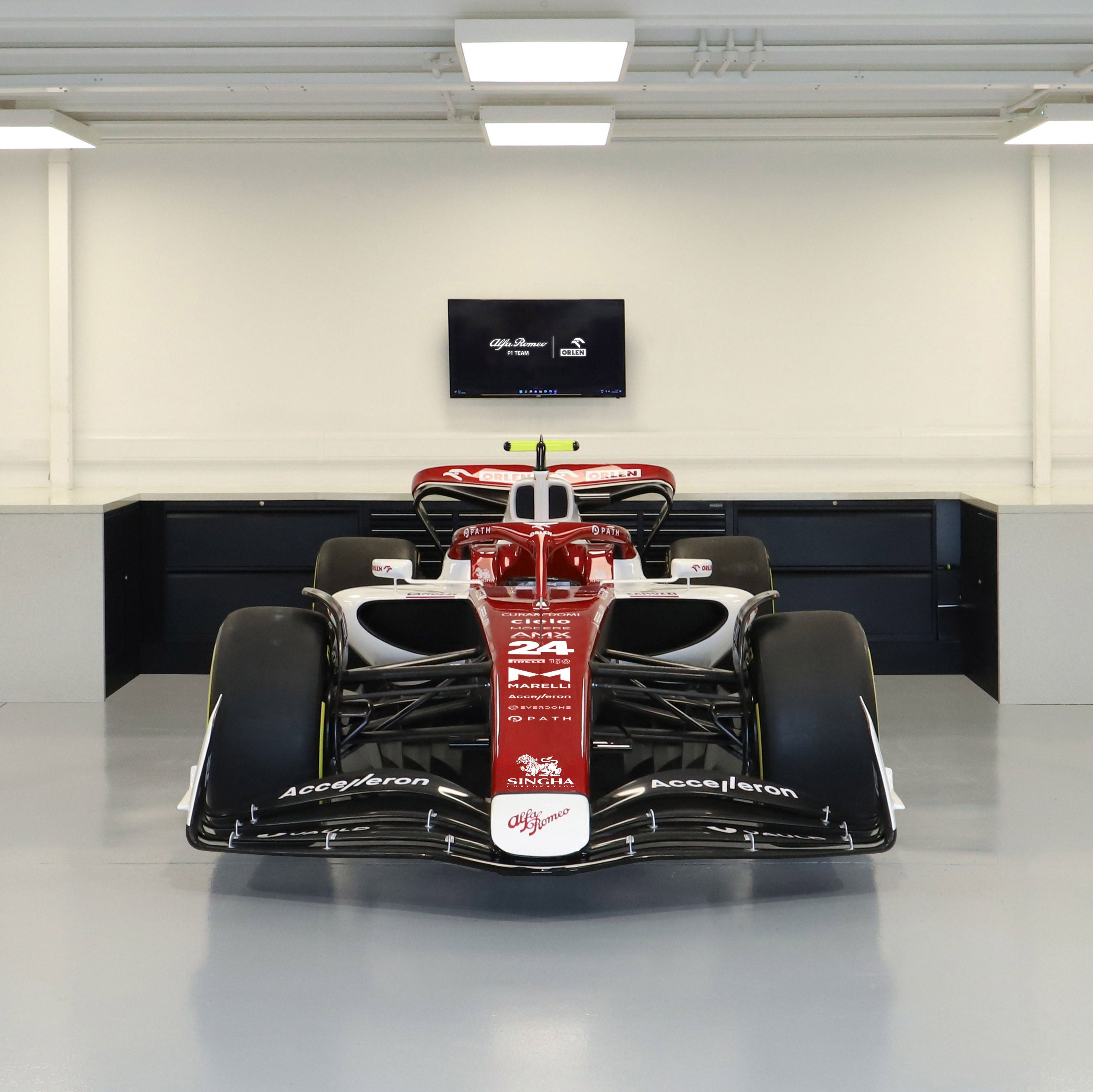 2022 Alfa Romeo F1 Team ORLEN Official Show Car - Azerbaijan GP Livery