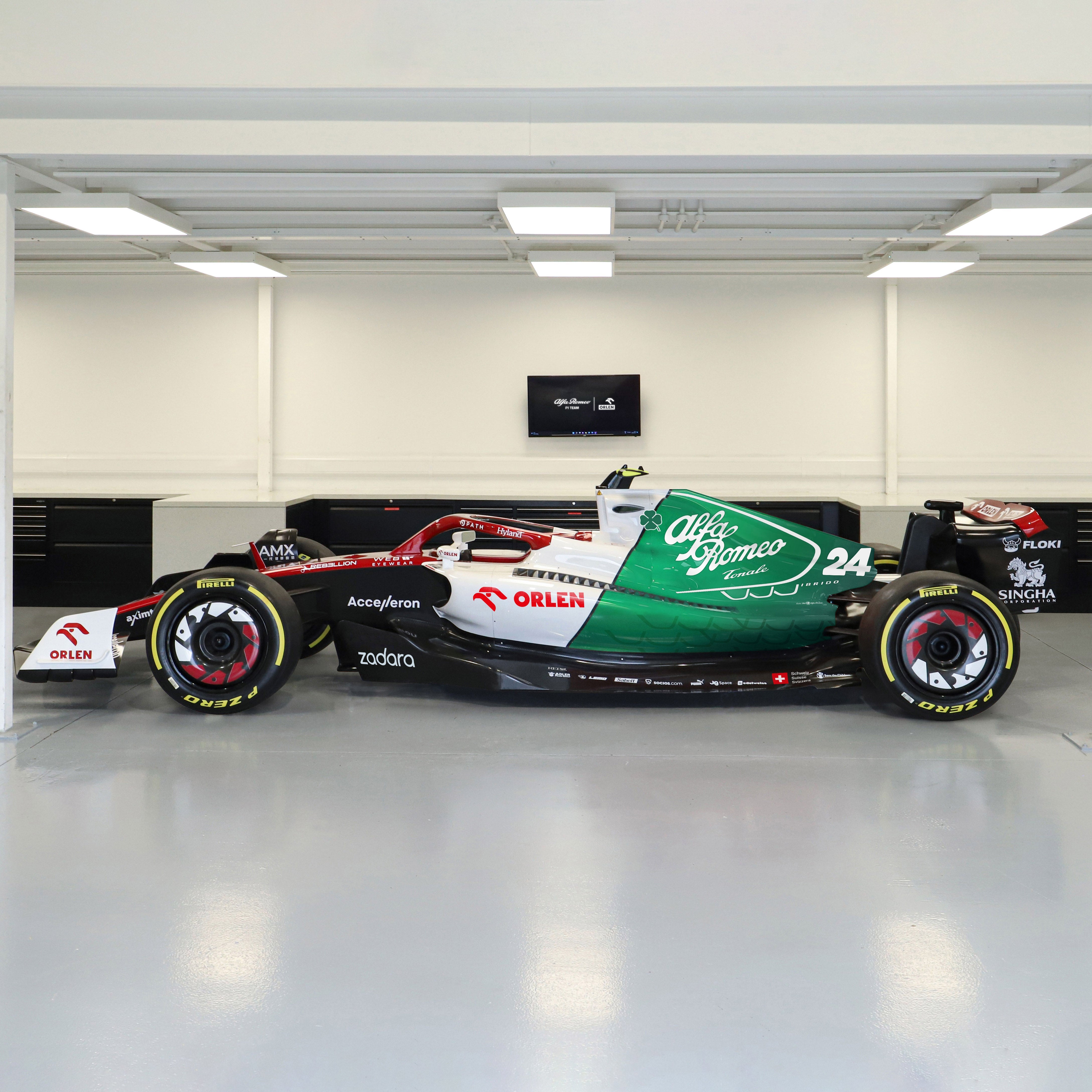2022 Alfa Romeo F1 Team ORLEN Official Show Car - Azerbaijan GP Livery
